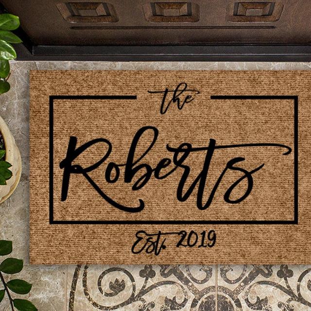 Housewarming Gift | Wedding Gift | Custom Doormat | Personalized Doormat | Closing Gift | Welcome Doormat | Front Door Mat | Monogram Rug