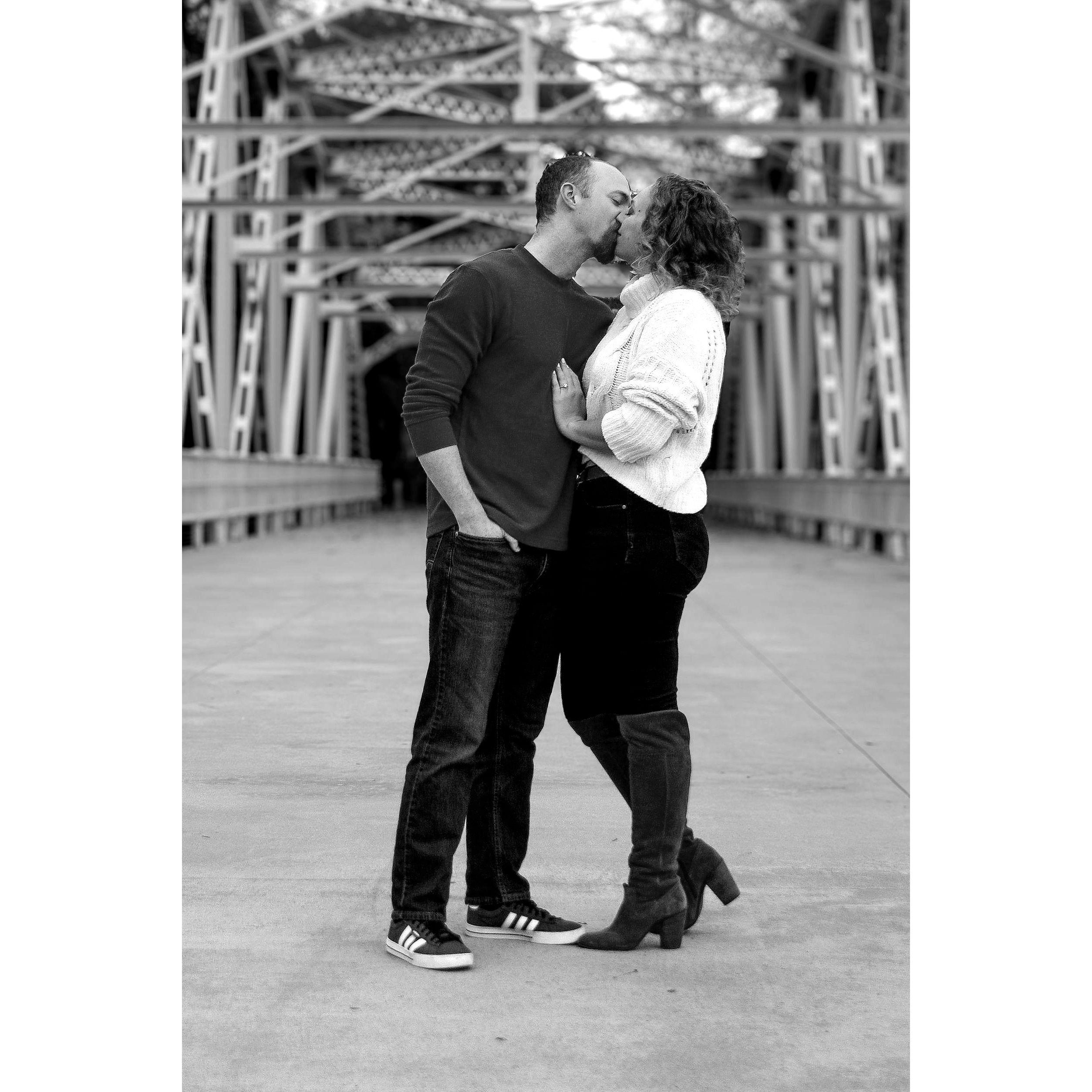 We were lucky enough for Nick's mom to take impromptu engagement photos the day it happened!