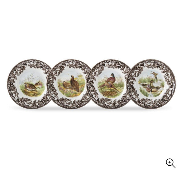 Woodland Canape Plates, Birds