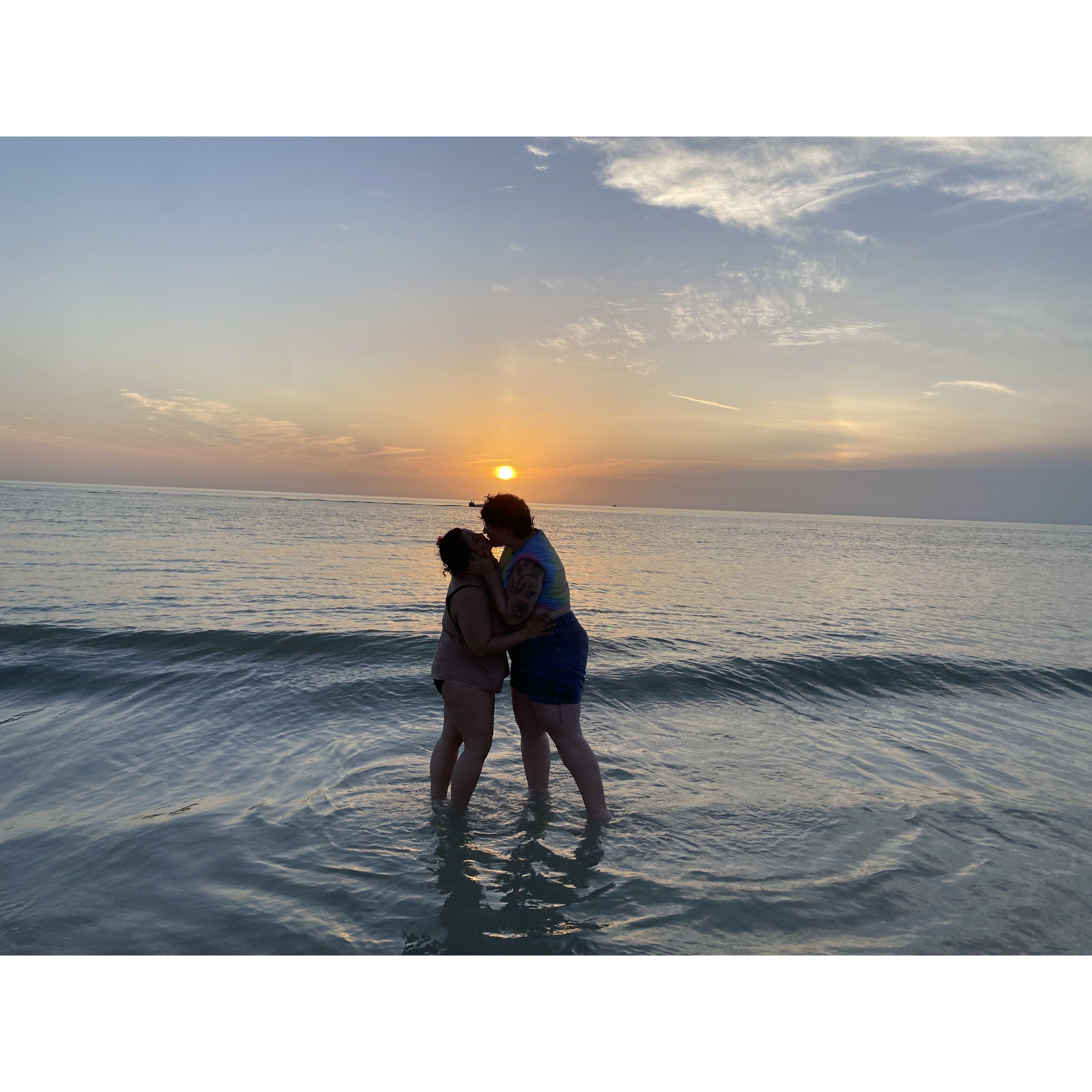 Gorgeous sunset on a beach trip- photo credits to Abby's cousin Lauren!