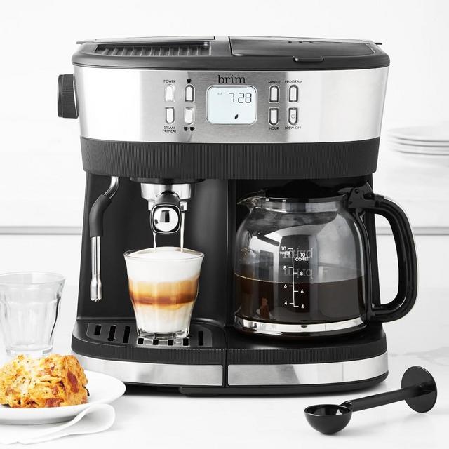 Brim Combination 19 Bar Espresso Machine & Programmable Coffee Maker