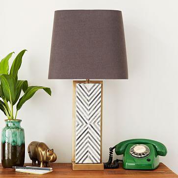 Chevron Deco Table Lamp - Large