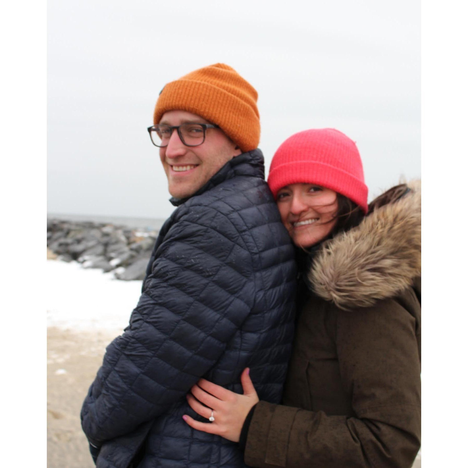 The day we got engaged, Manasquan, NJ