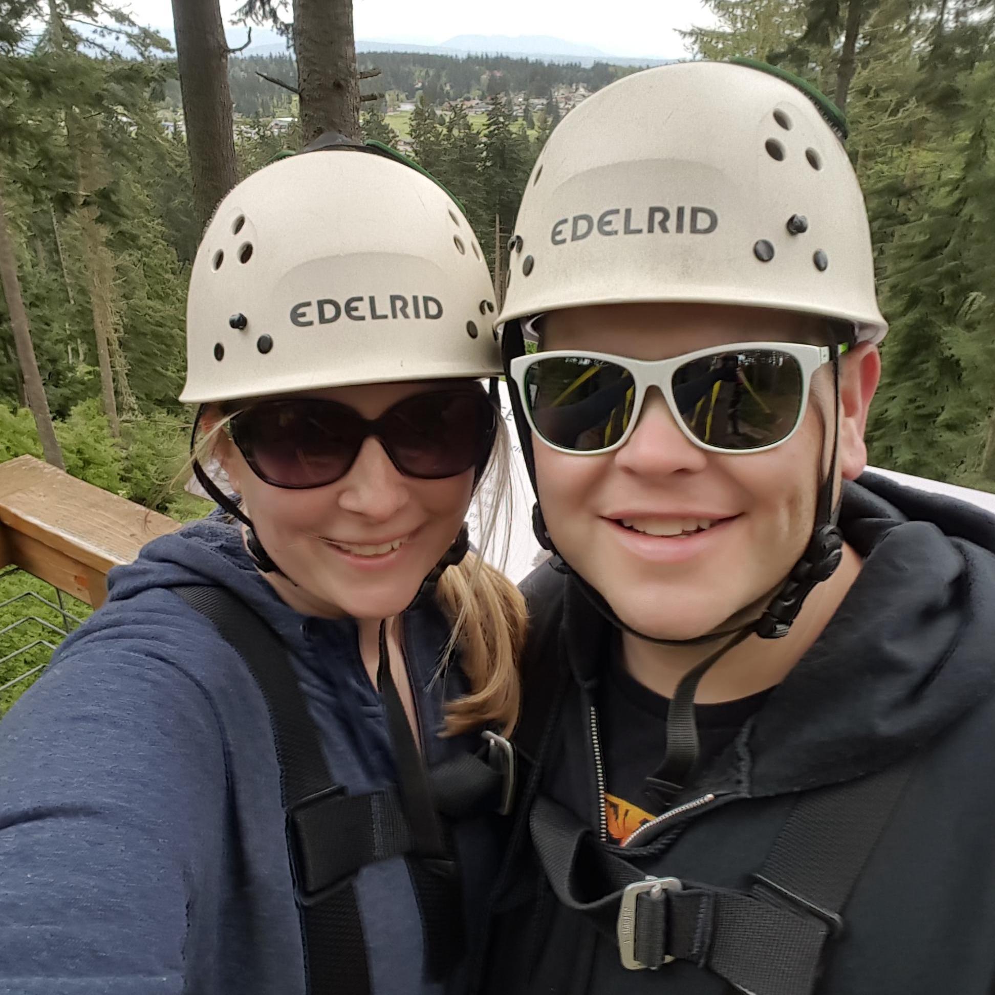 Ziplining on Camano