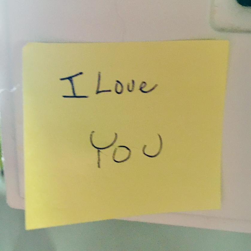 Love Notes are a thing in our home!