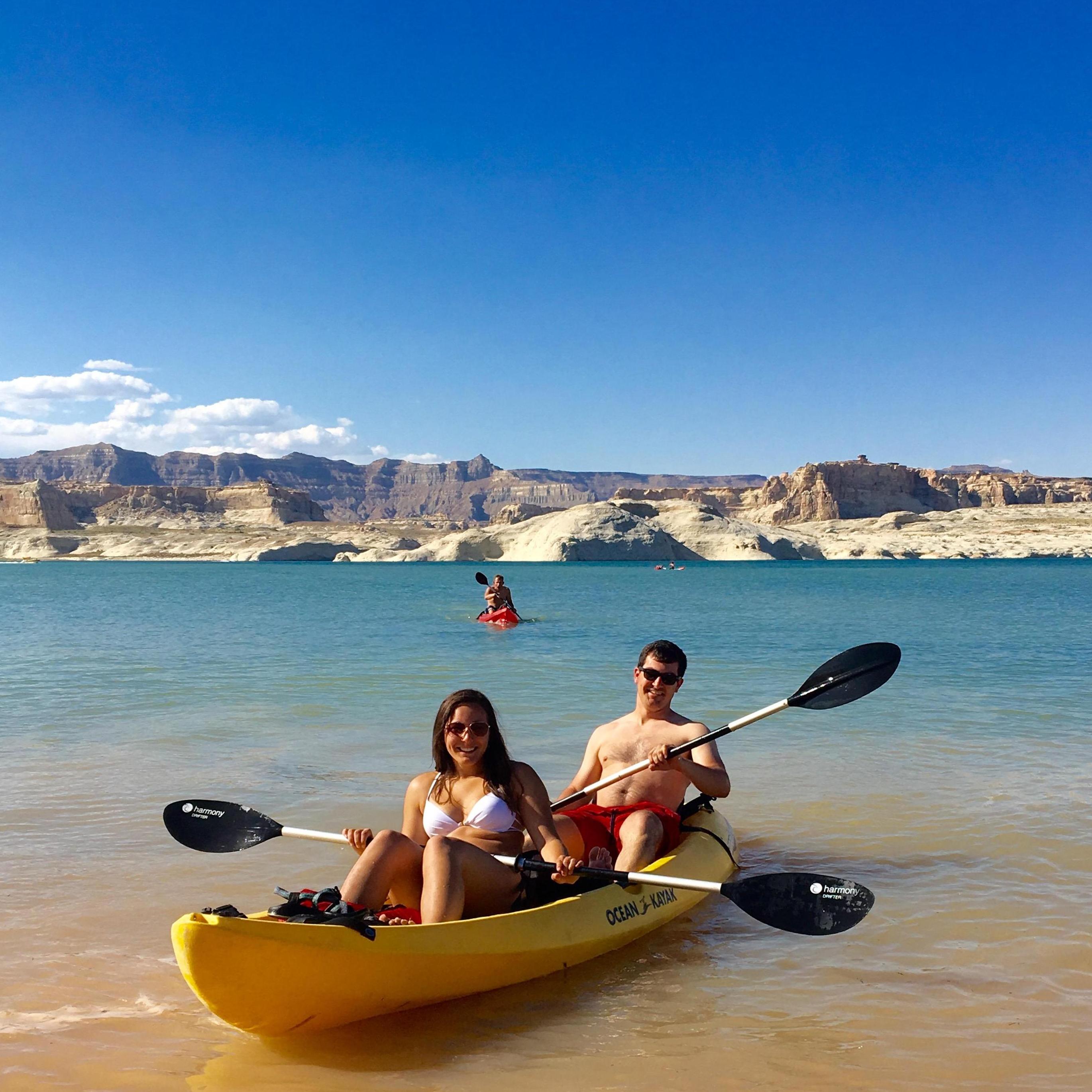 Kayaking on Lake Powell