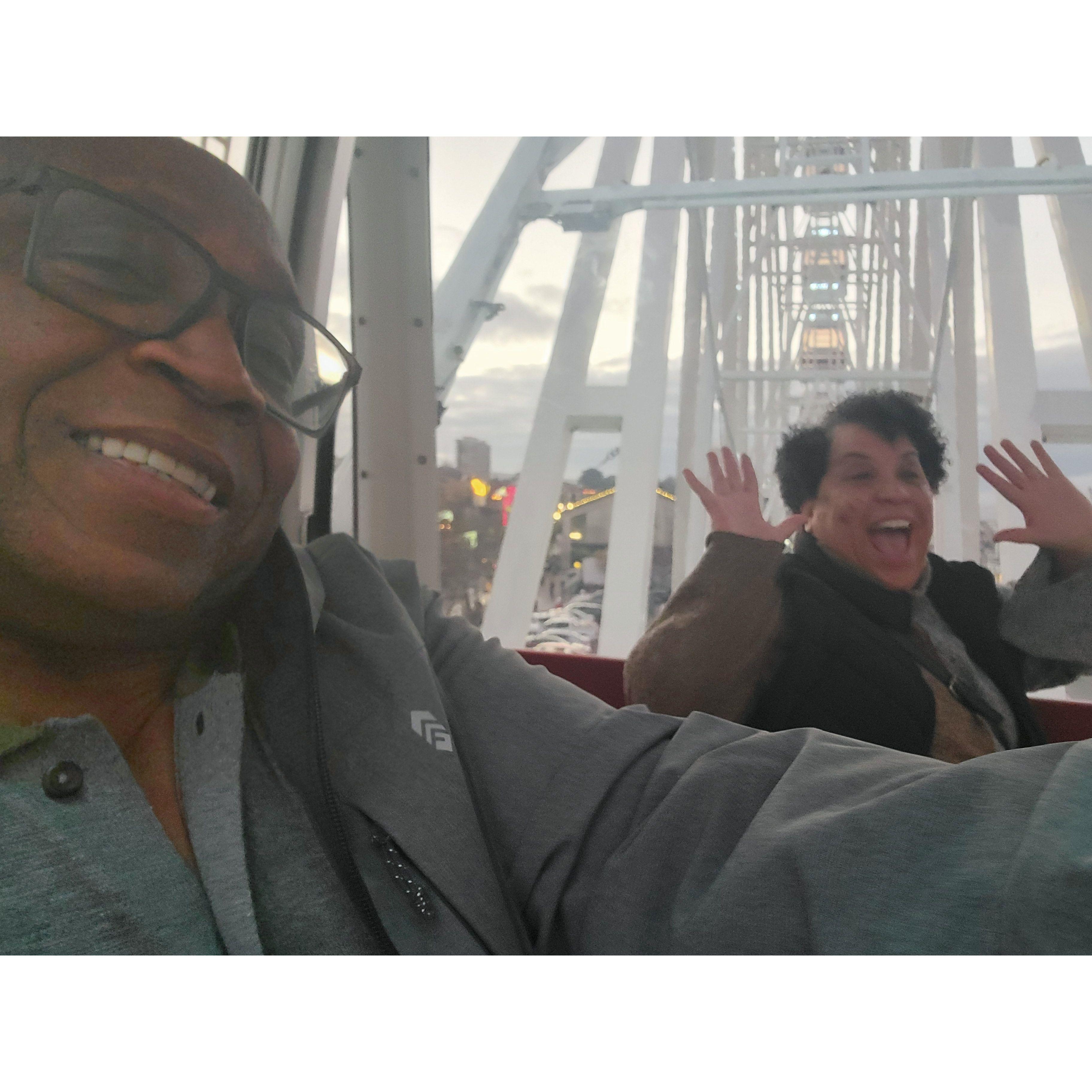 I actually agreed to get on a ferris wheel on our one year anniversary, 12/28/2024. Notice anything about that date?