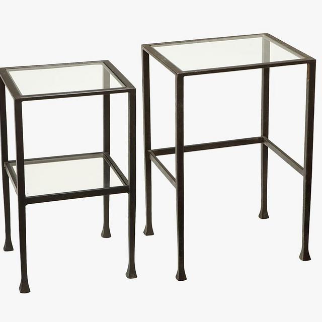 Tanner Nesting End Tables, Matte Iron-Bronze