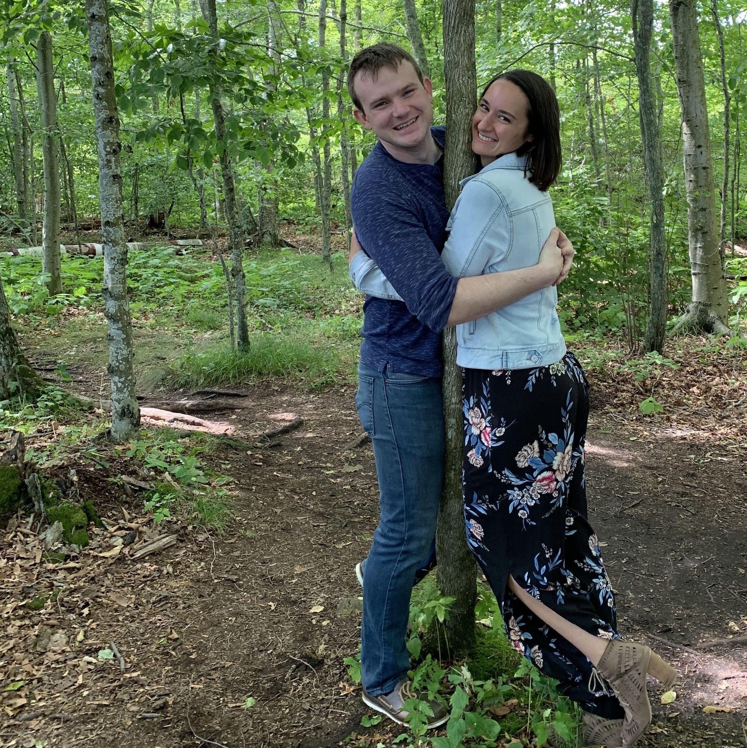 Tree huggers, Cave Point, September 2019