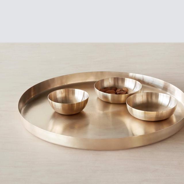 THE CITIZENRY Dasar Bronze Serving Set - Set of 4