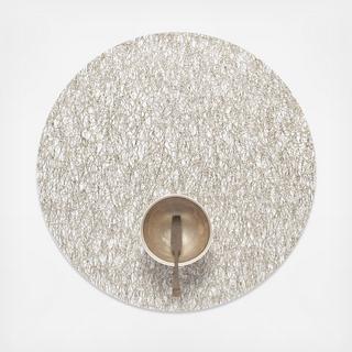 Metallic Lace Round Placemat, Set of 4