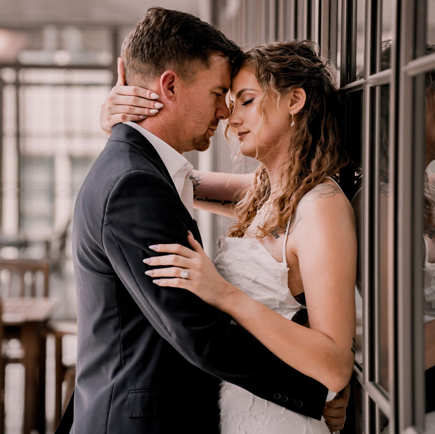From our engagement picture at the Agnes Scott library