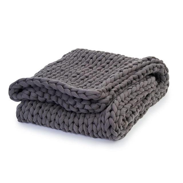 Bearaby Cotton Napper, 15 lb, Asteroid Gray
