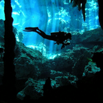 Parque natural. Cenote Dos Ojos