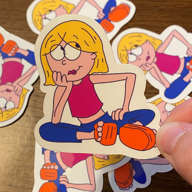 Nostalgic Lizzie McGuire Inspired Sticker