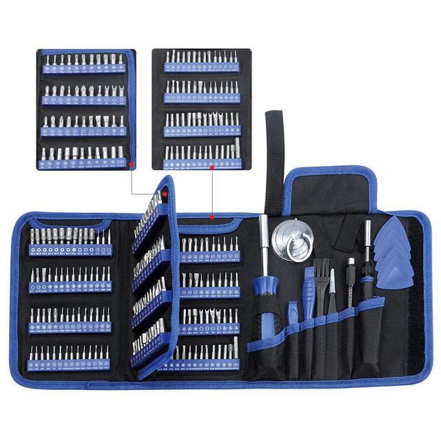 Precision Screwdriver Set, Lifegoo 170pcs All in one Electronics Repair Tool Kit with 156pcs Bits Magnetic Driver Kit & Bag for Repair Computer, PC, MacBook, Laptop, Tablet, iPhone, Xbox, Game Console