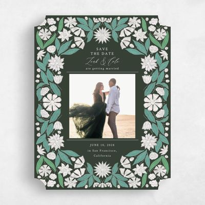 Green Ticket Wedding Save the Date - Juliet Photo