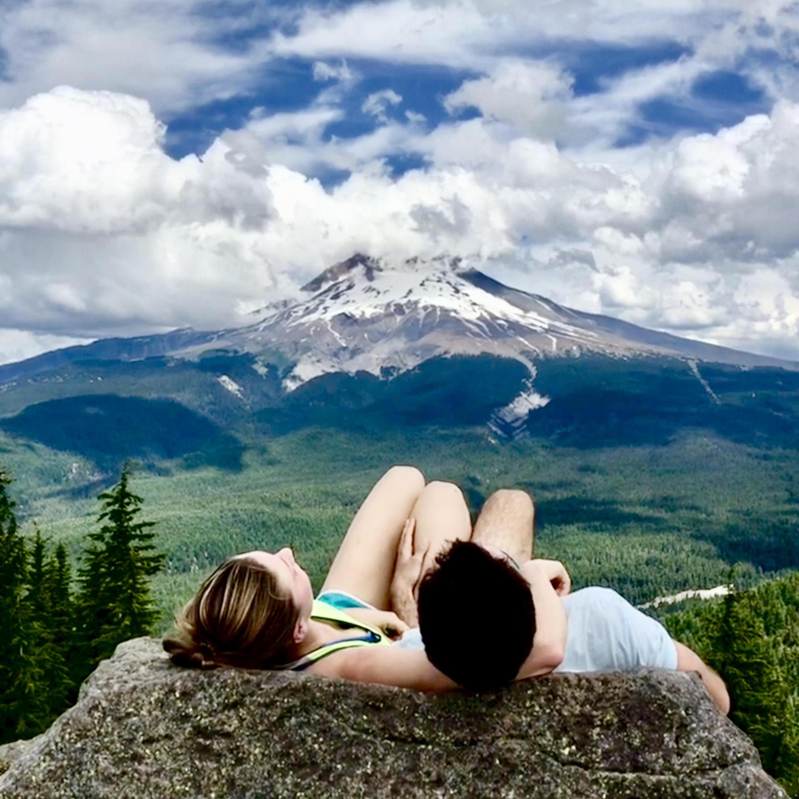 From Tom, Dick and Harry Mountain - Admiring a view of Mt. Hood, Oregon 2018
