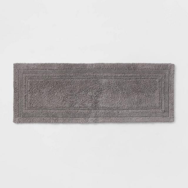 22"x60" Performance Cotton Reversible Bath Runner Light Gray - Threshold™