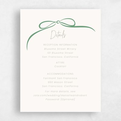 Green Wedding Enclosure - Cosette