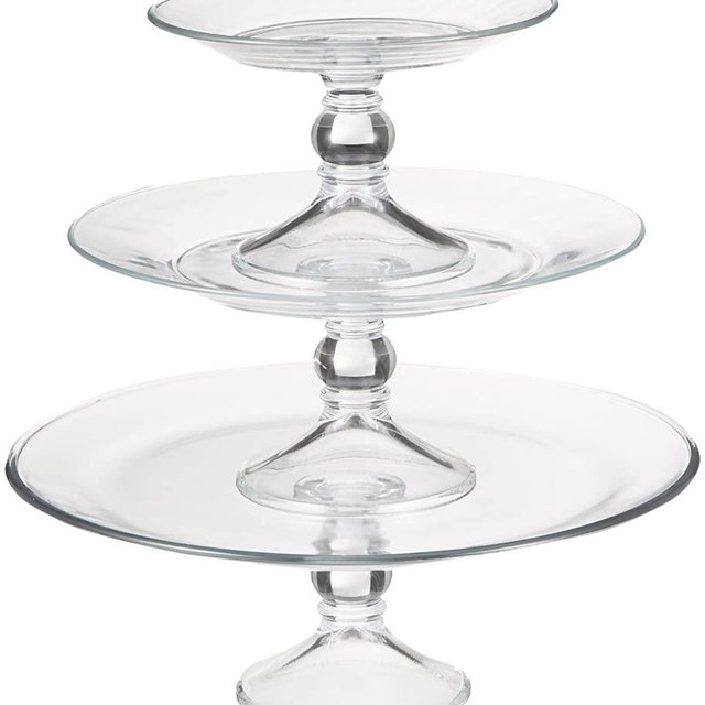 Selene 3 Tier Glass Platter