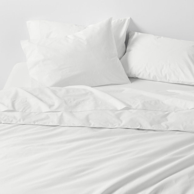Everyday Organic Cotton Percale Crisp White Twin/Twin XL Duvet Cover