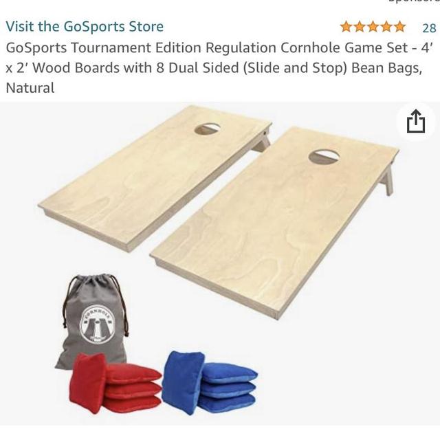 GoSports Regulation Size Cornhole