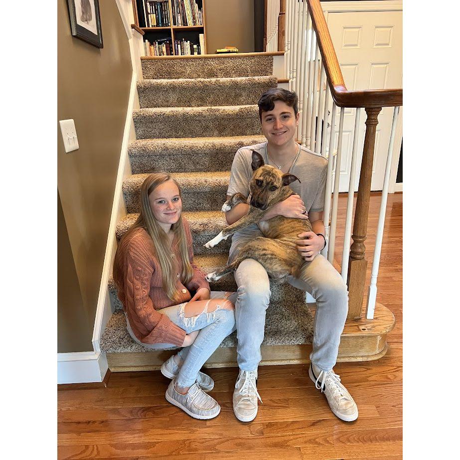 First time bringing stinky to meet her grandparents.