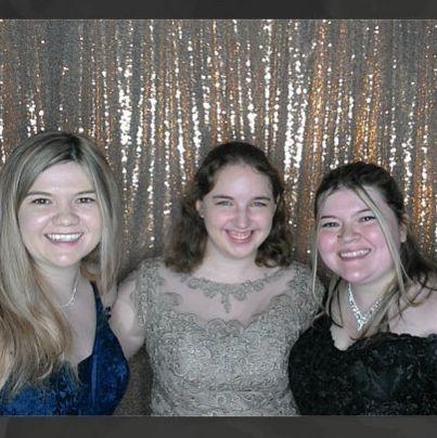 Kaitlyn, Emily, and Christa at the Grand Holland for prom!