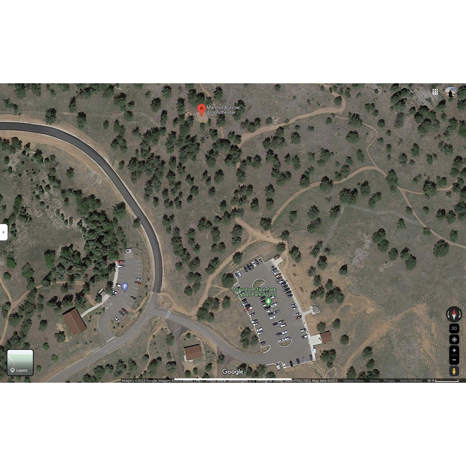 Staunton State Park Amphitheater and Parking Lot