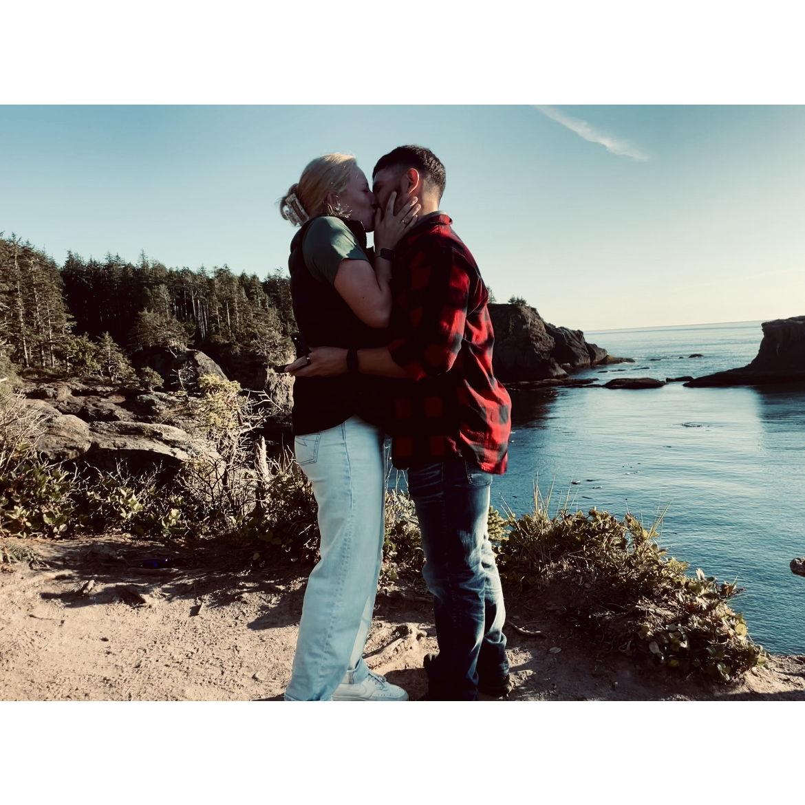 Right after Olivia said "YES".