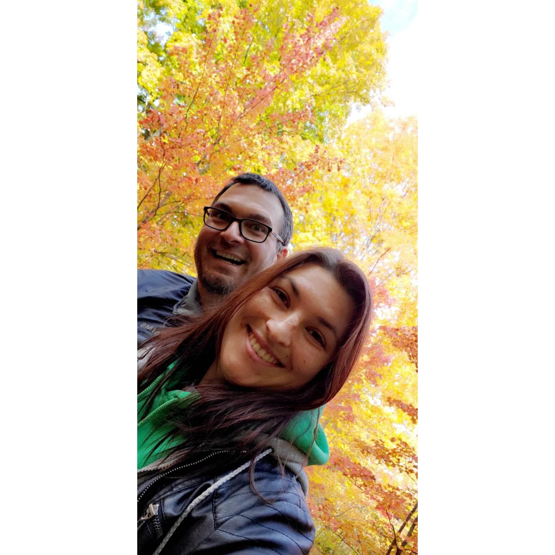 Experiencing the fall colors in Gaylord Michigan