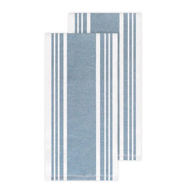 All-Clad Striped Kitchen Towels in Cornflower (Set of 2)