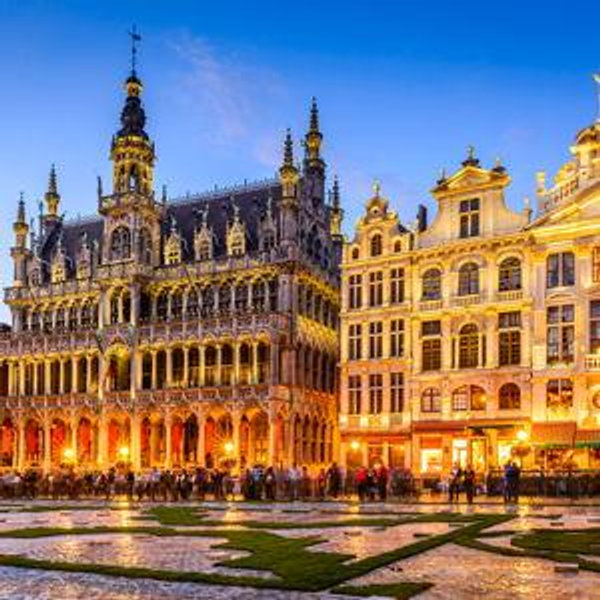 Honeymoon Train Ride to Brussels