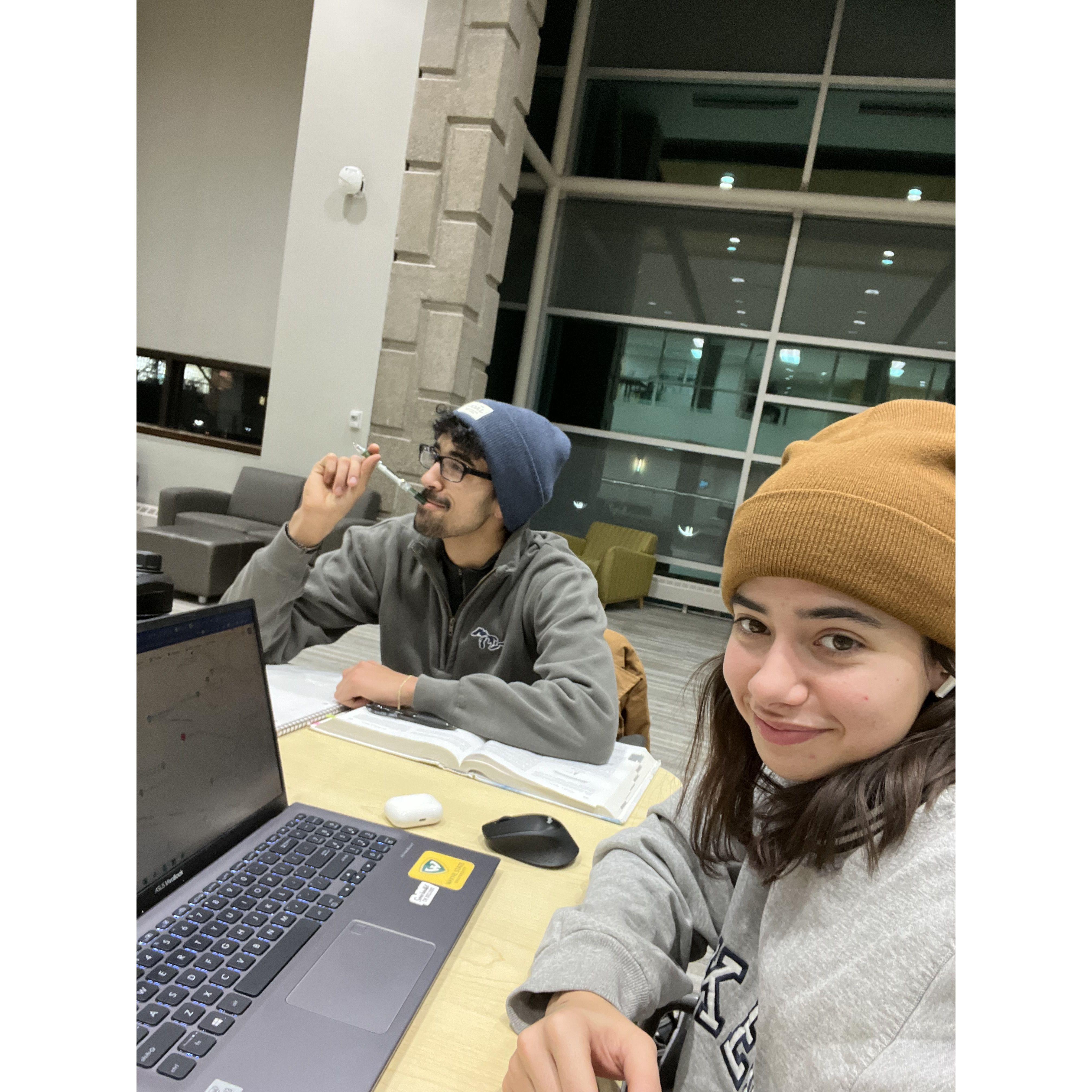 Spent countless hours studying together