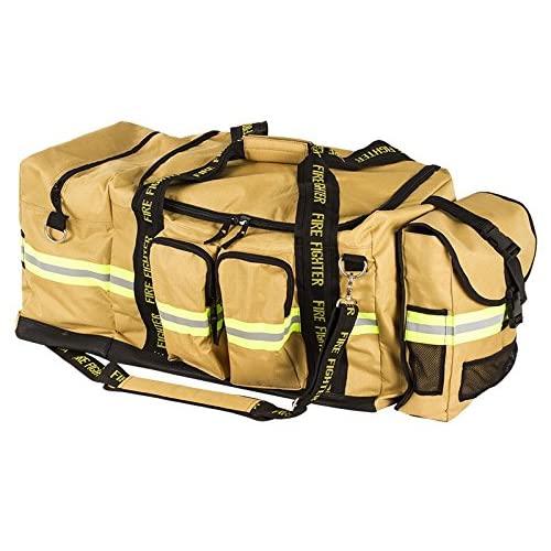 Fireflex Firefighter XXL Turnout Gear Bag Gold