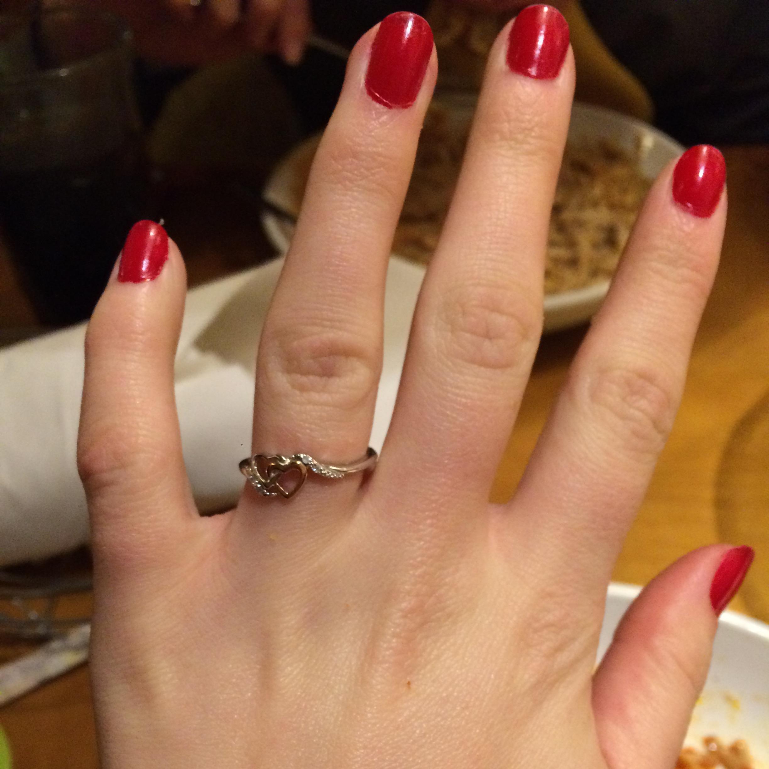 My promise ring <3 I* wear it on my right hand now, of course ;)