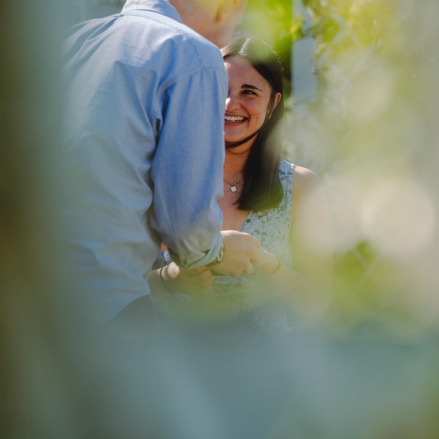 The proposal at Brooklyn Botanical Garden