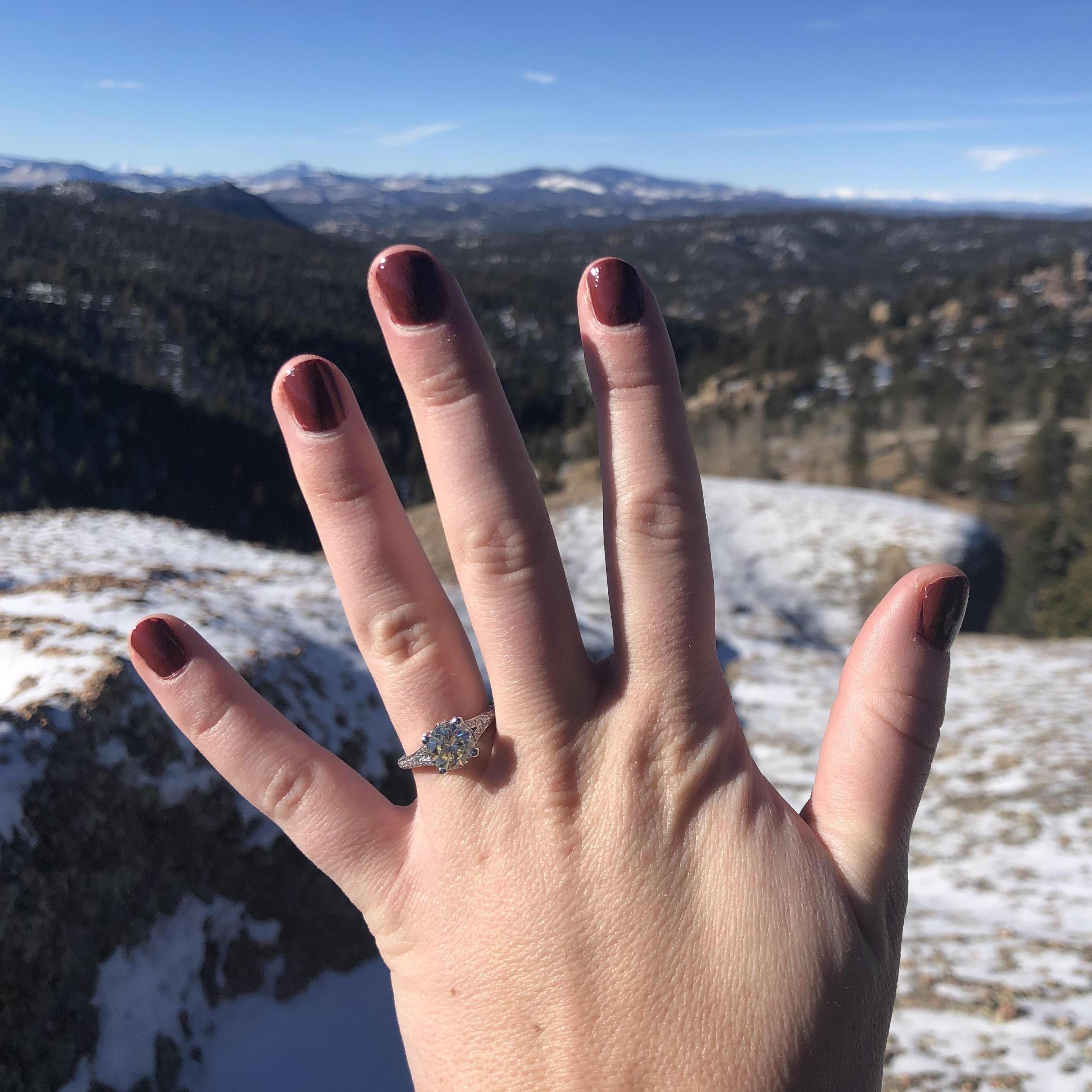 The day we became engaged in Colorado Springs!