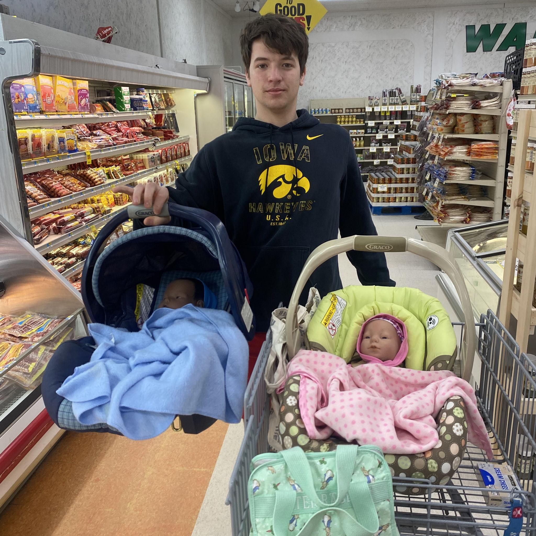 Took our babies everywhere, grocery store, church, batting practice, out to eat...