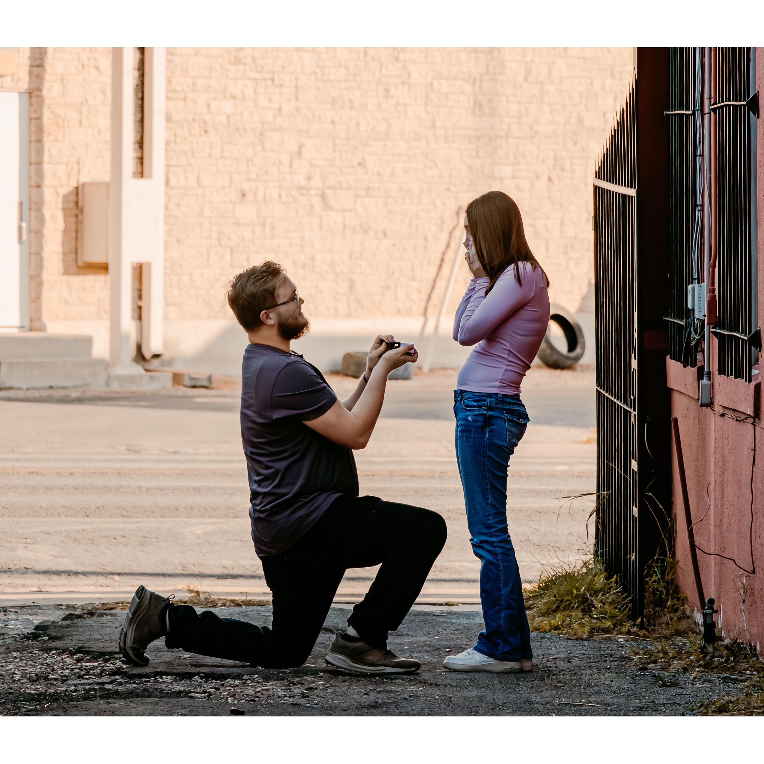 From Branden's proposal~ December 21, 2024. Aubrey's 20th birthday.