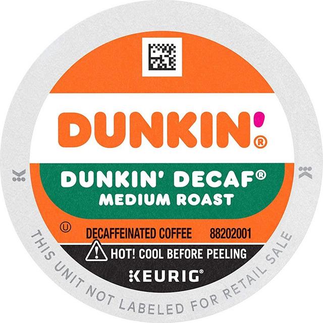 Dunkin' Decaf Medium Roast Coffee, 60 K Cups for Keurig Coffee Makers (Packaging May Vary)