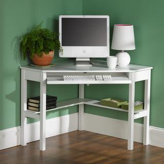 White Corner Desk