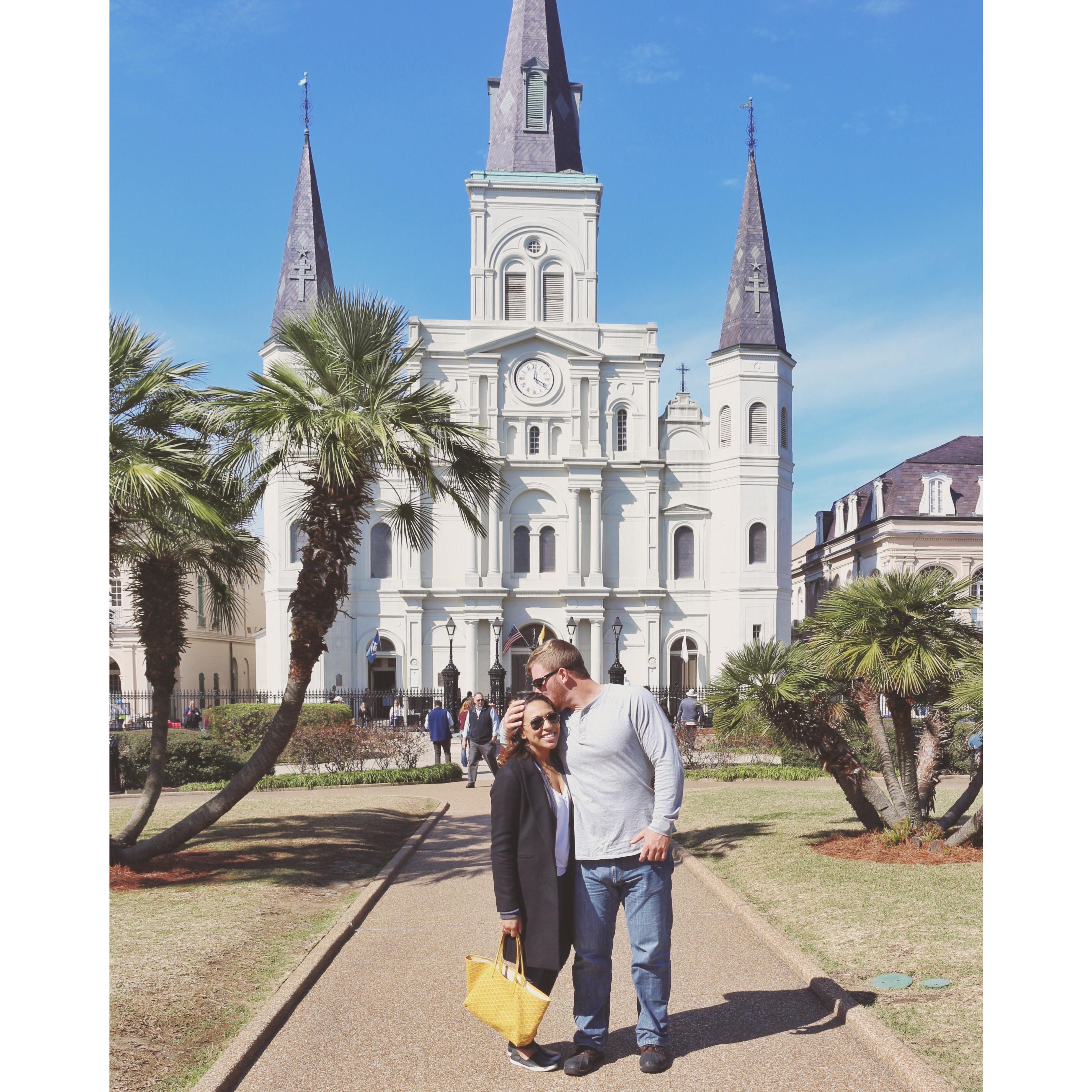 Celebrating our anniversary and 2nd Mardi Gras in New Orleans