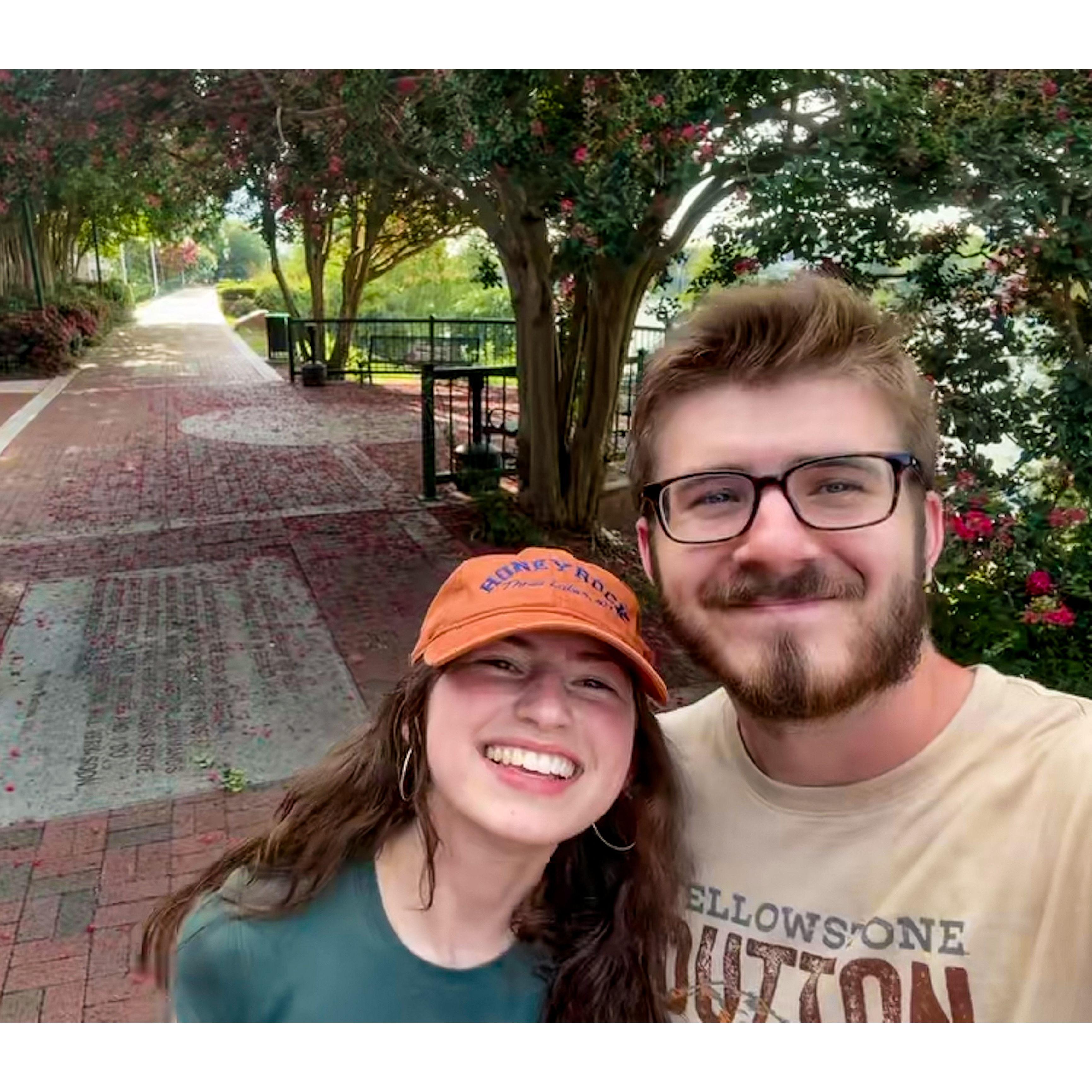 Latest selfie on our last "halfway" date in Augusta :')