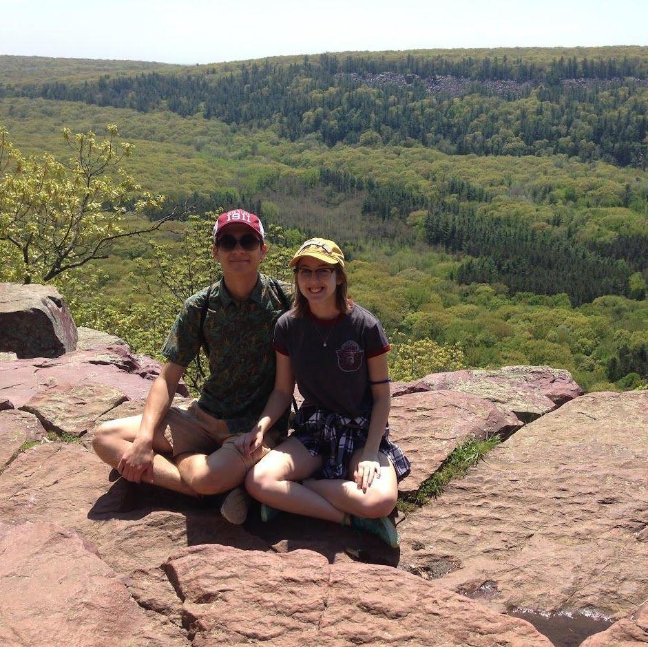 Our first camping trip at Devil's Lake.