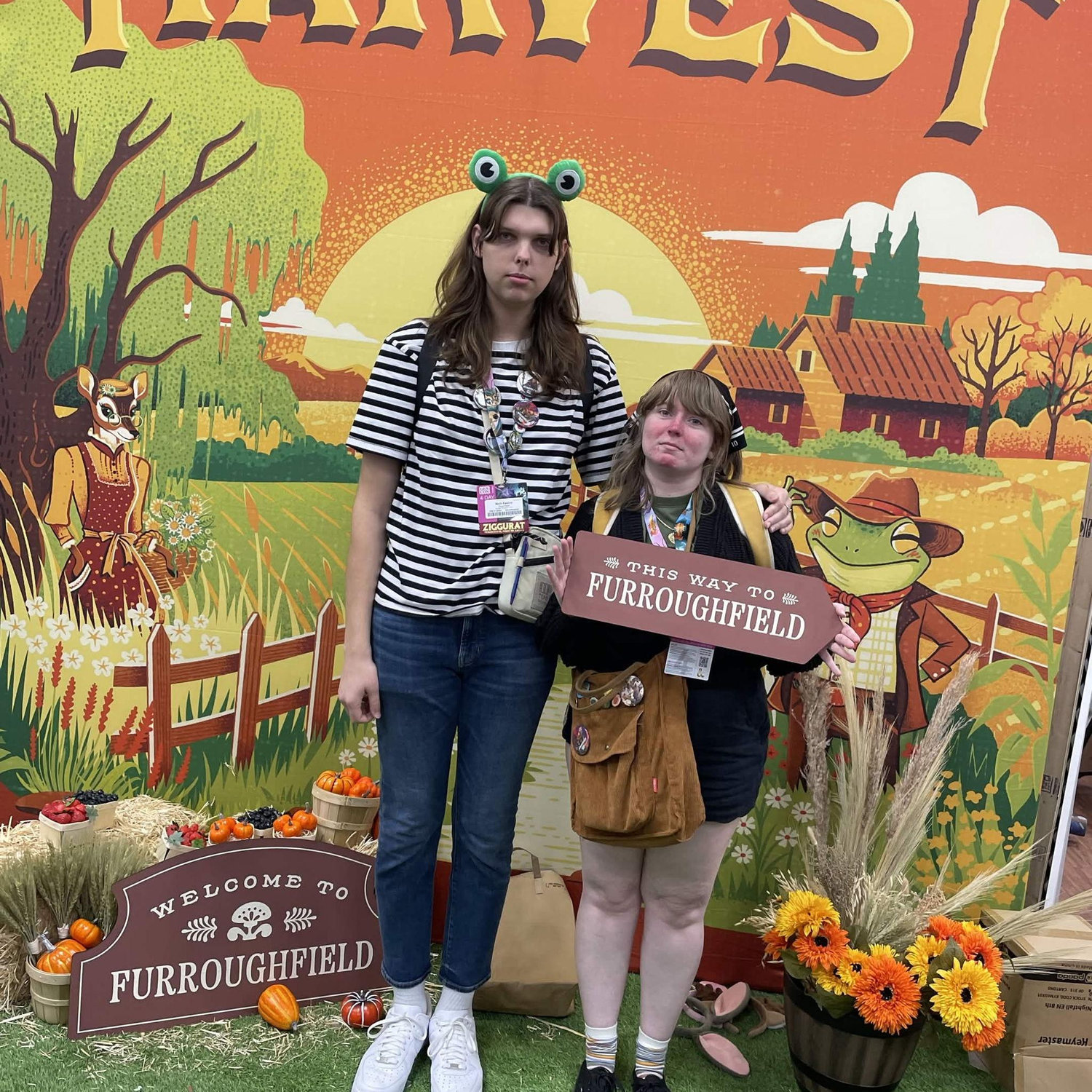 We love this game! They had a funny photo booth.
