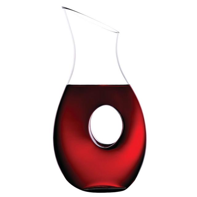 Luigi Bormioli Carafe – 48 Oz Glass Decanter for Red, White & Rosé Wines, Serving Vessel with Generous Capacity – Clear Glass Construction