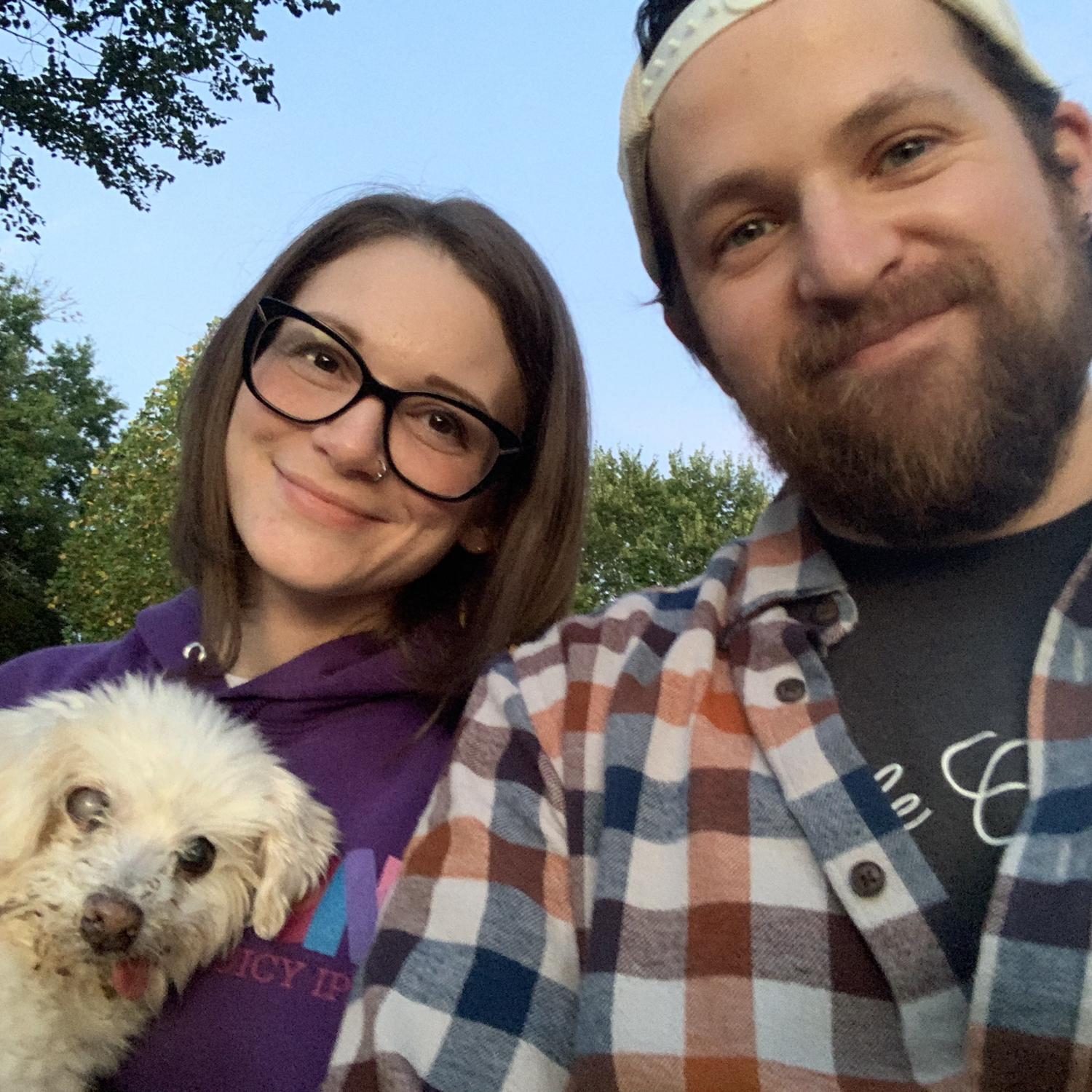 Watching one last sunset with our sweet boy, Pops.