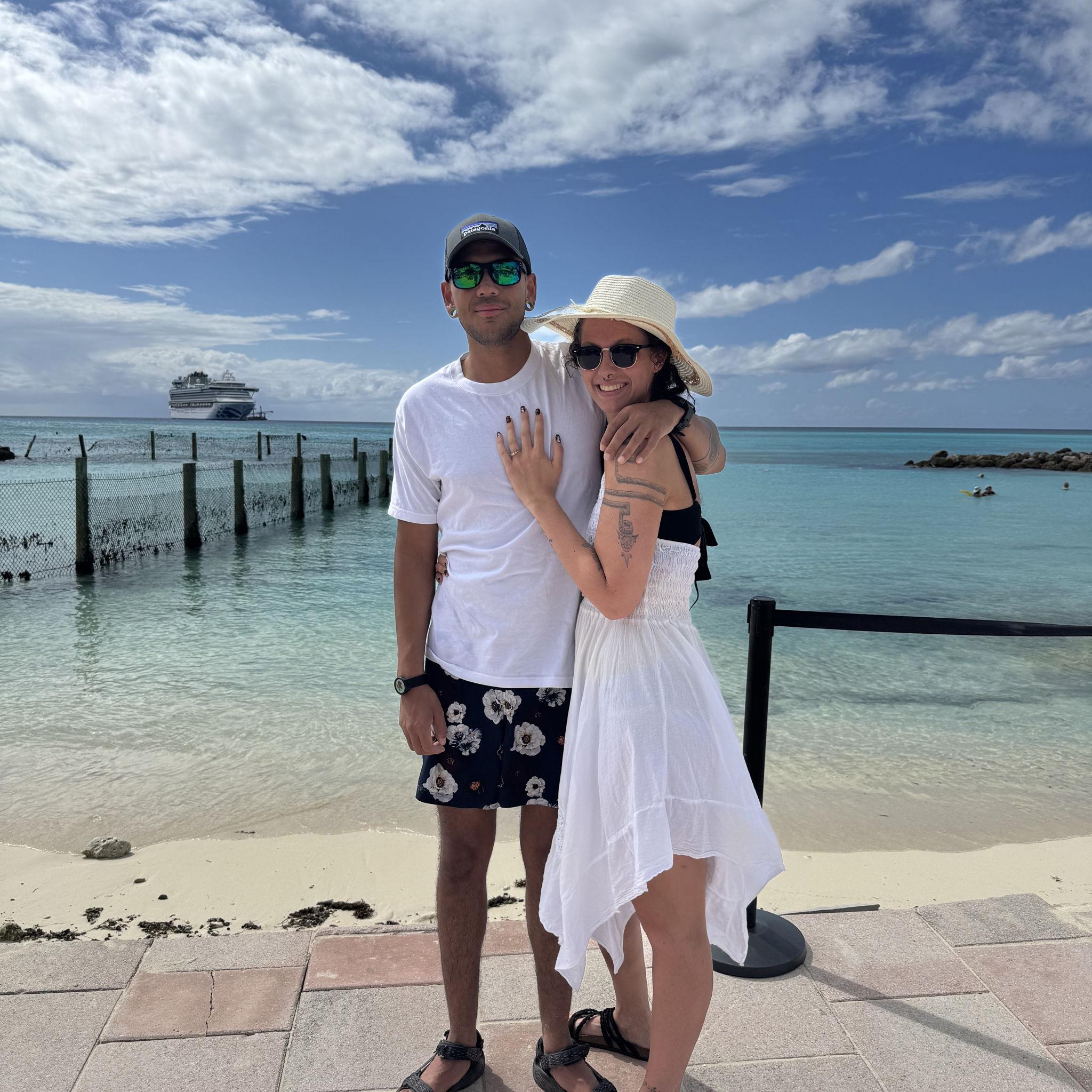 ENGAGED IN THE BAHAMAS!